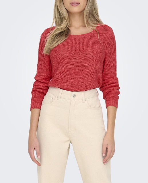 Imagen 0 de Jersey de mujer de manga larga y cuello redondo