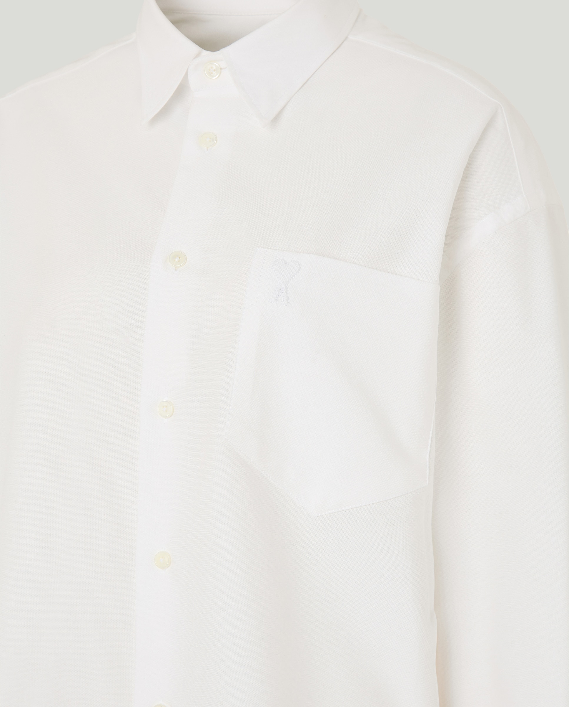 Camisa de algodón Blanco-3