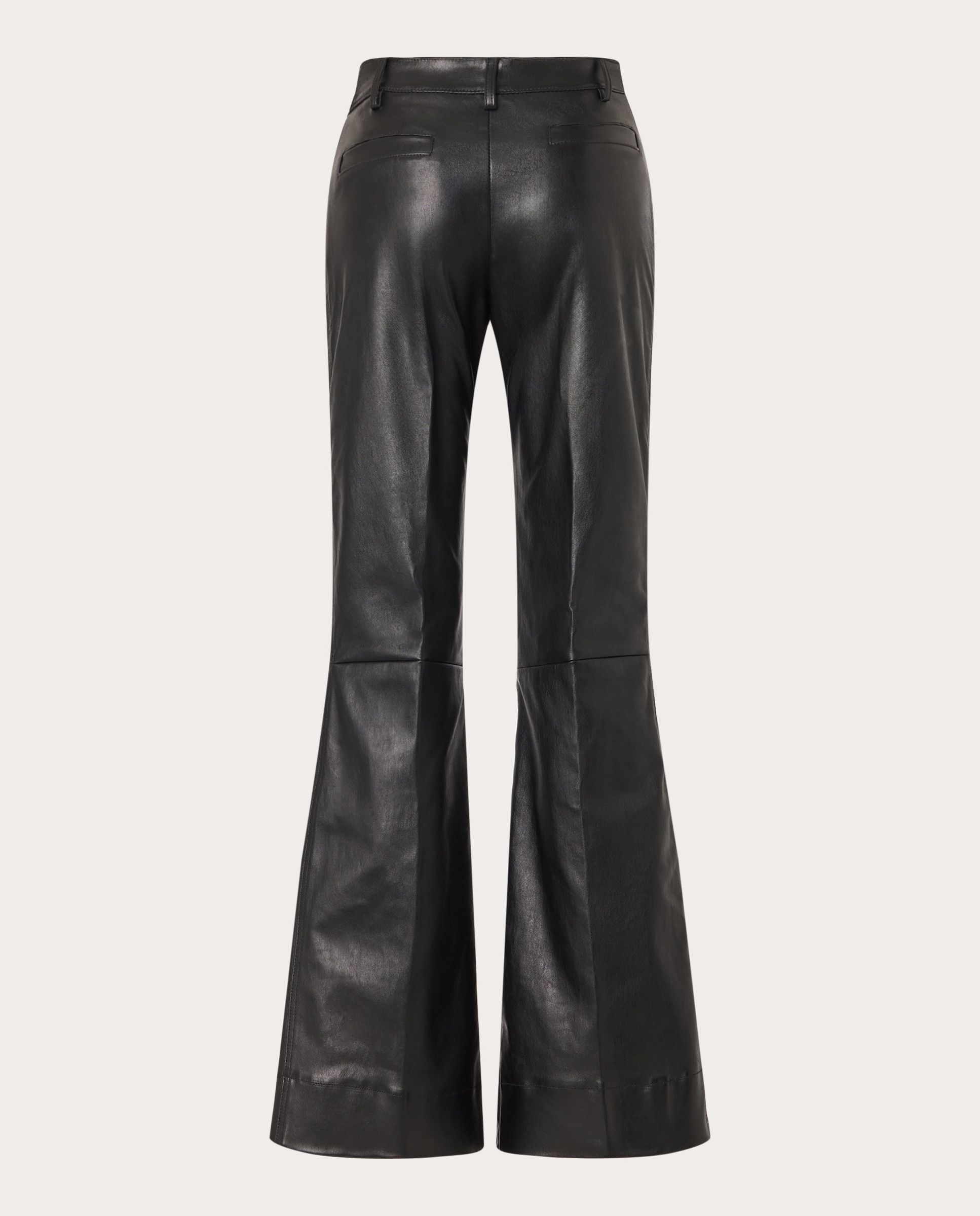 Pantalón flare Federica de ante Negro-2