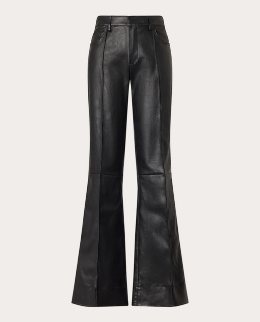 Imagem 0 de Calças Flare Federica de Camurça