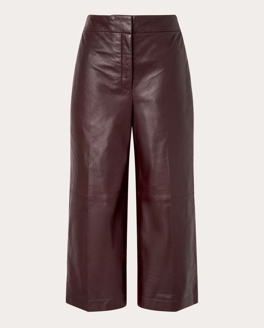 Imagen 0 de Pantalón cropped de piel