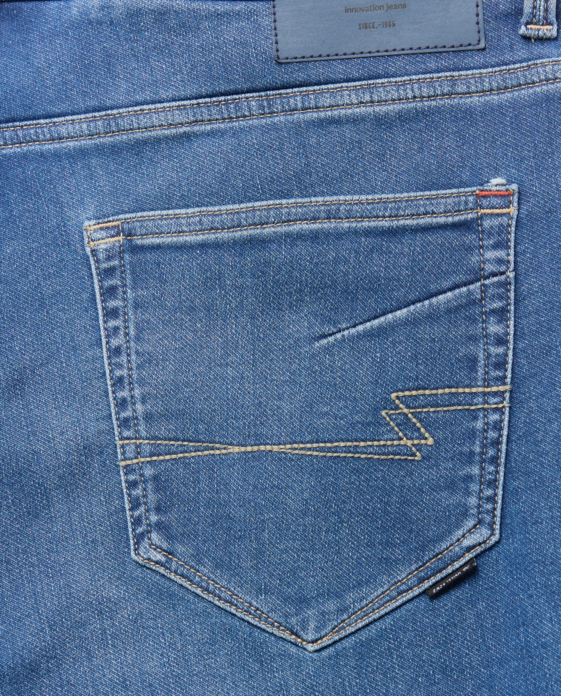 Jeans Knit Slim Azul Suave-5