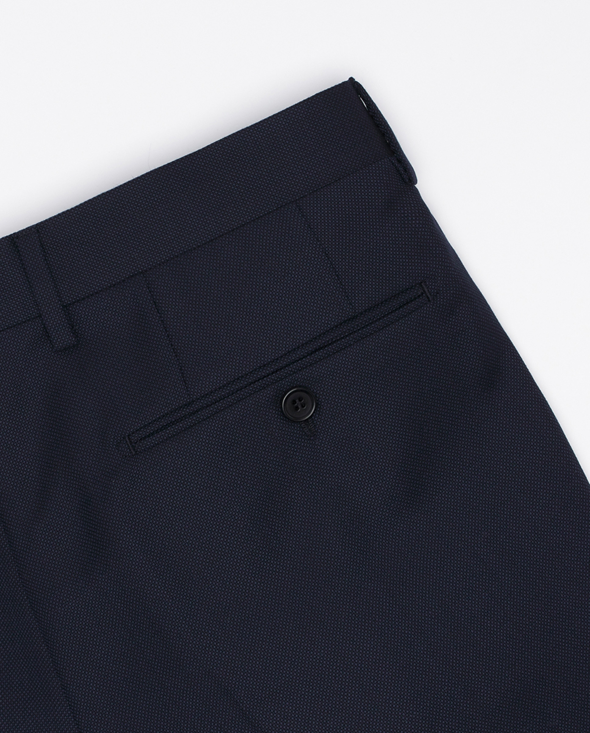 Fato Regular Fit com Olho-de-Perdiz Azul-marinho-5