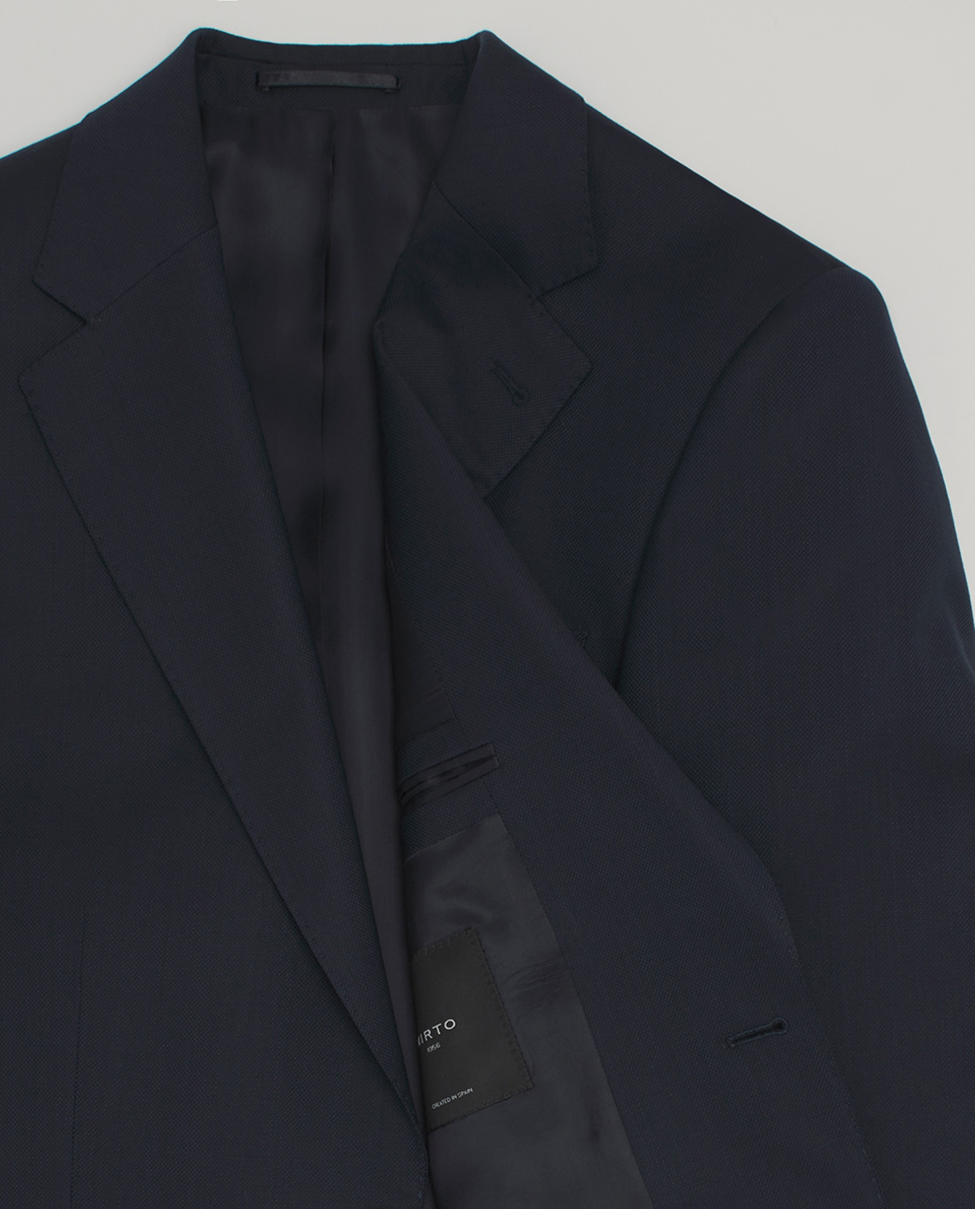 Fato Regular Fit Pin Point Azul-3