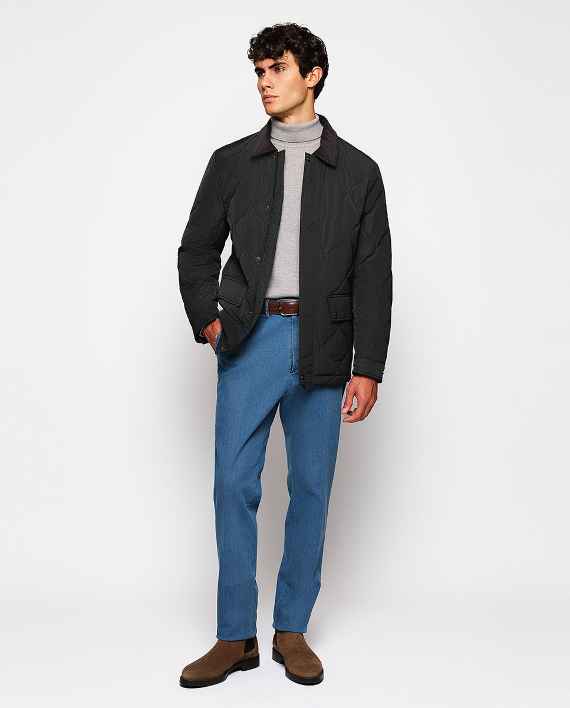 Imagem 0 de Jeans Straight Chino Escuras