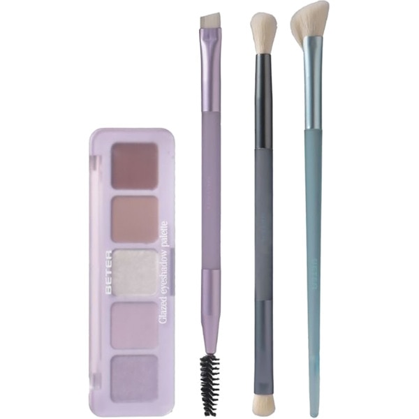 Geschenkset Schminkpinsel + Lidschatten-Palette