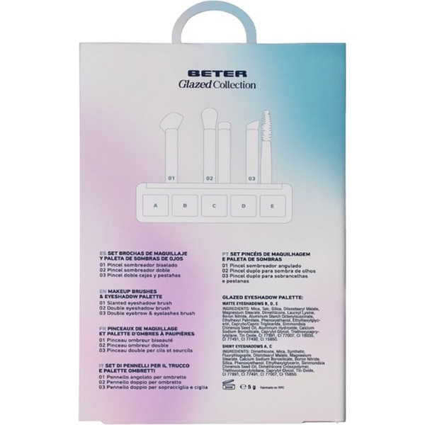 Geschenkset Schminkpinsel + Lidschatten-Palette