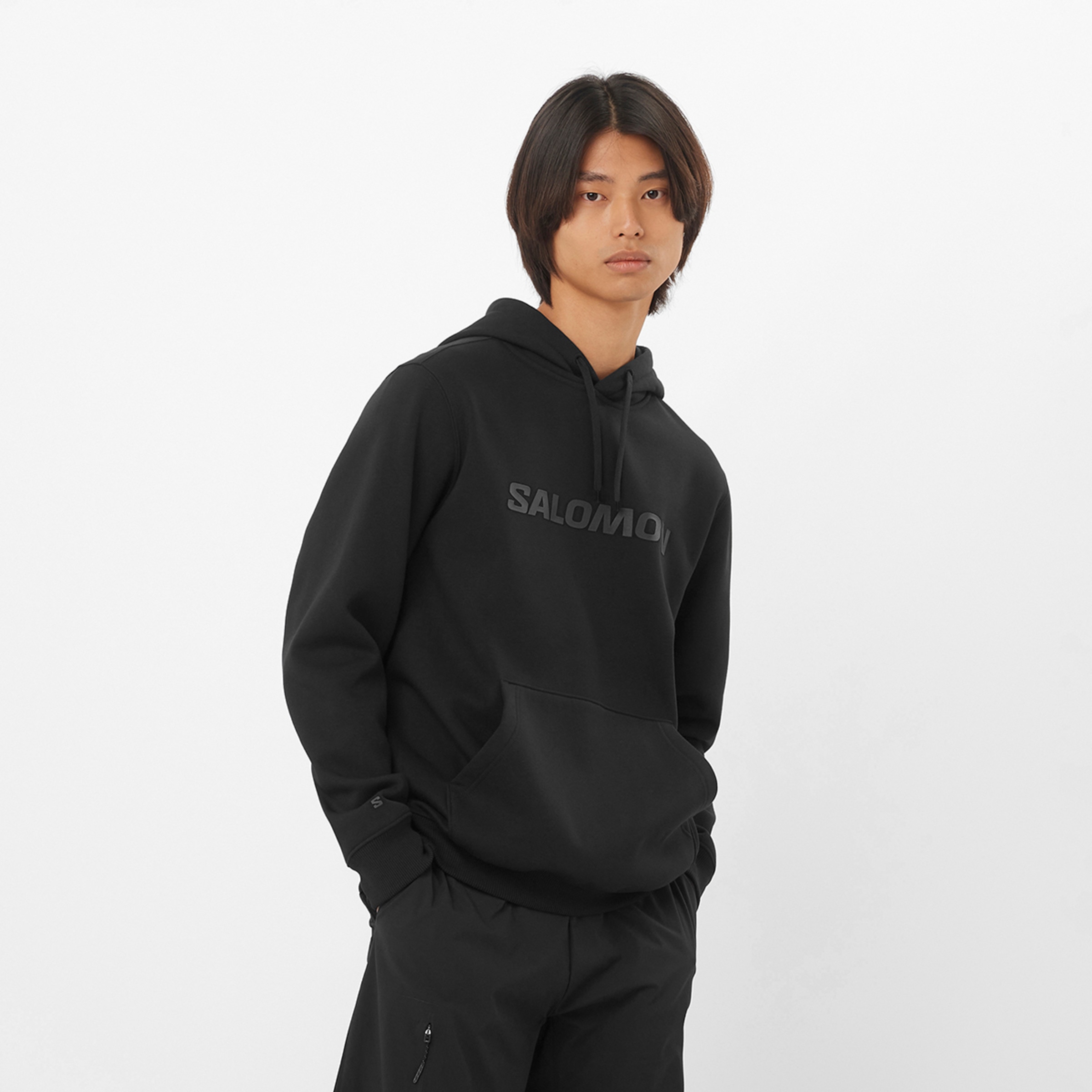 Imagen 0 de Sudadera con capucha para hombre SALOMON HOODIE M SALOMON Negro