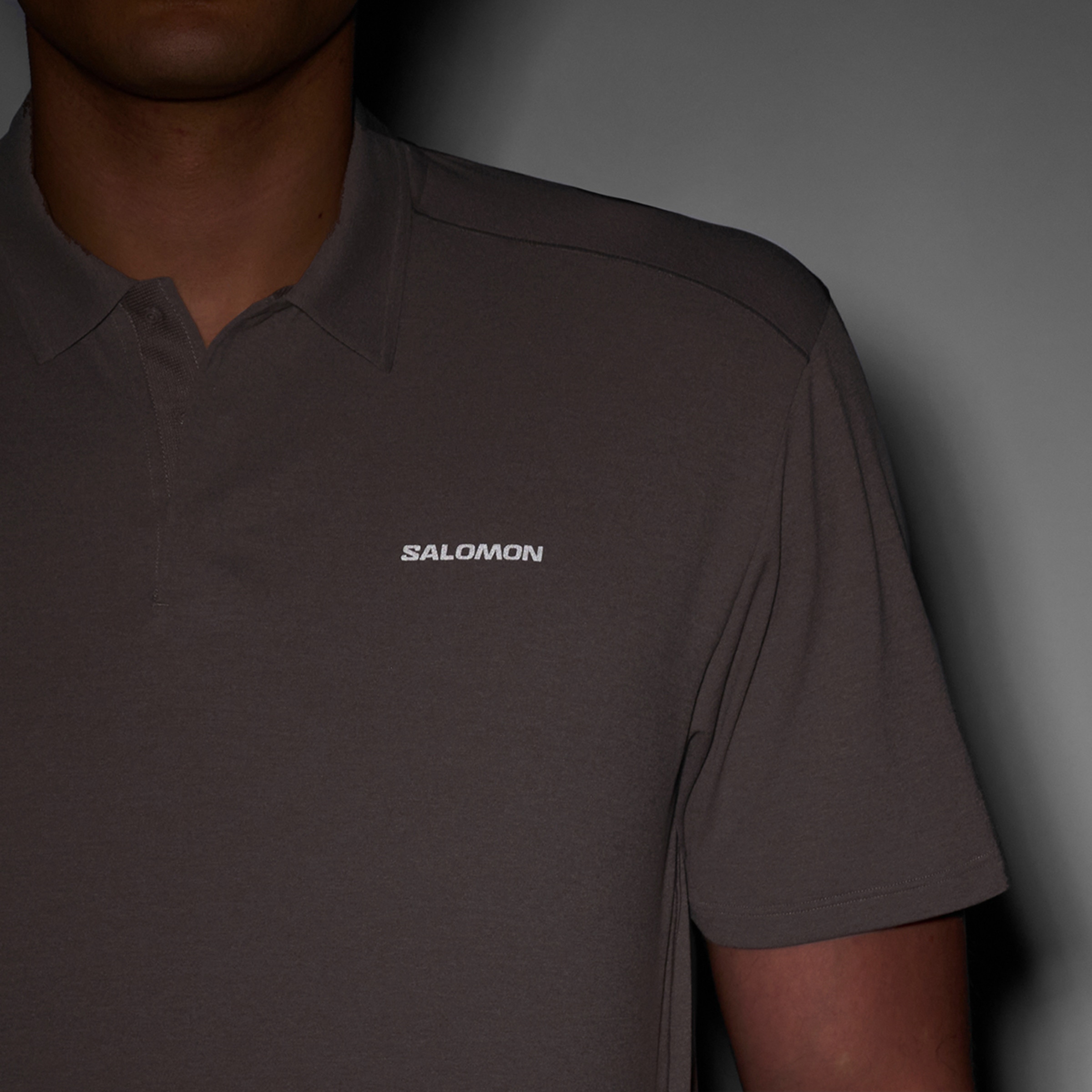 Imagen 5 de Polo de manga corta para hombre TRACKLINE POLO M SALOMON - Rojo Rojo