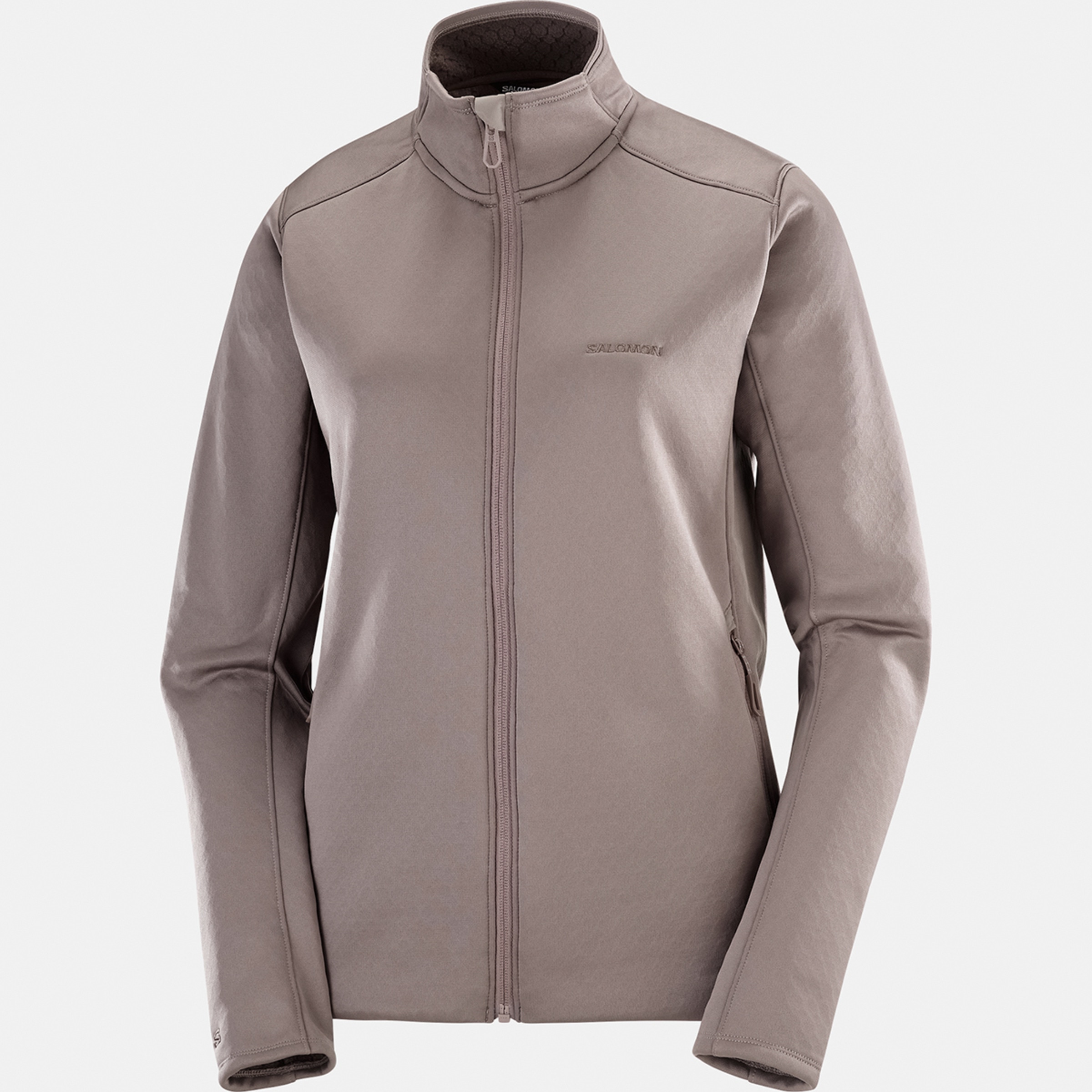 Chaqueta intermedia de cremallera completa para mujer OUTLINE WARM FLEECE FZ W SALOMON - Rojo Rojo-1