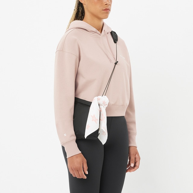 Imagen 0 de Sudadera con capucha para mujer SALOMON LOGO SHORT HD W SALOMON