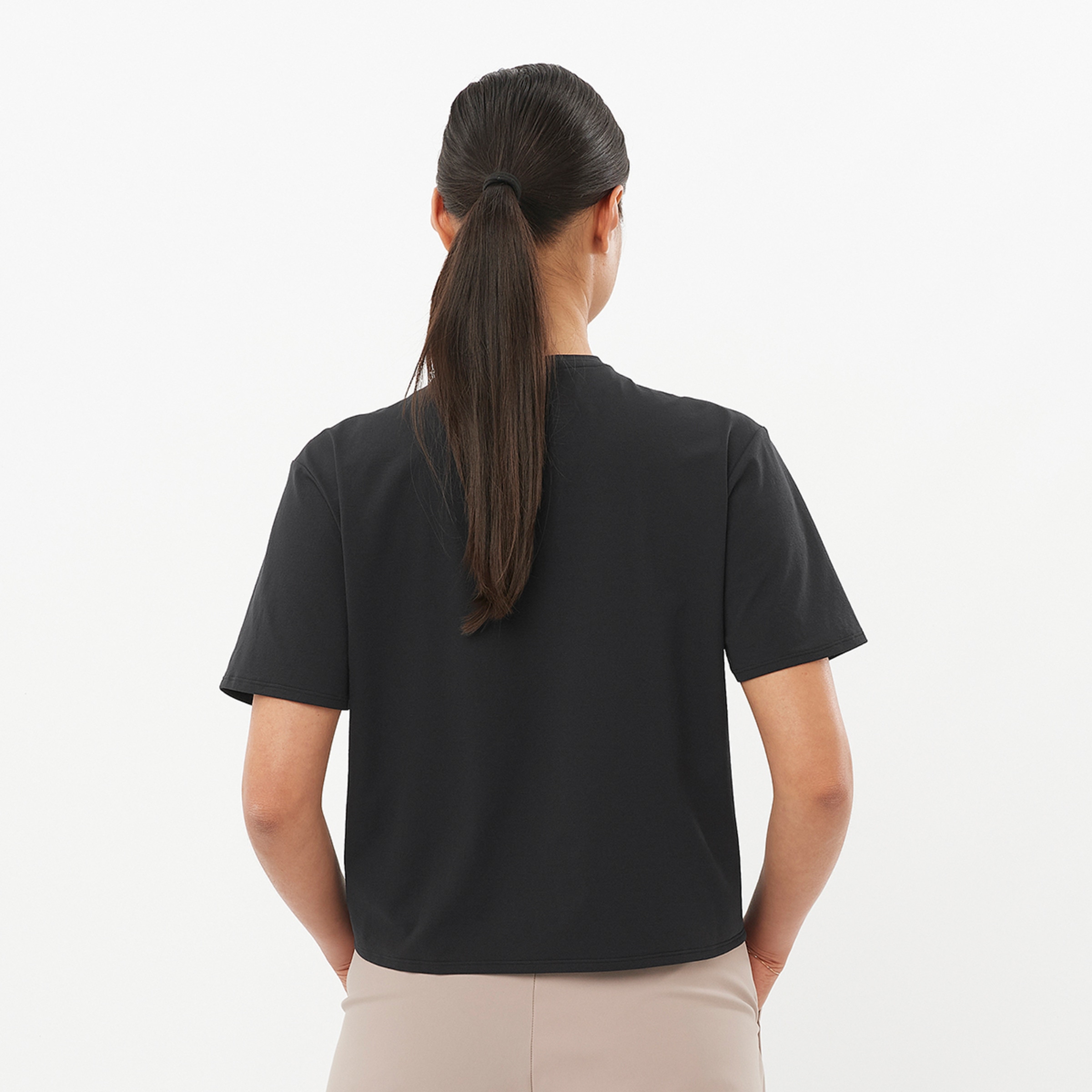 Imagen 3 de Camiseta de manga corta para mujer TRACKLINE SS TEE W SALOMON - Negro Negro