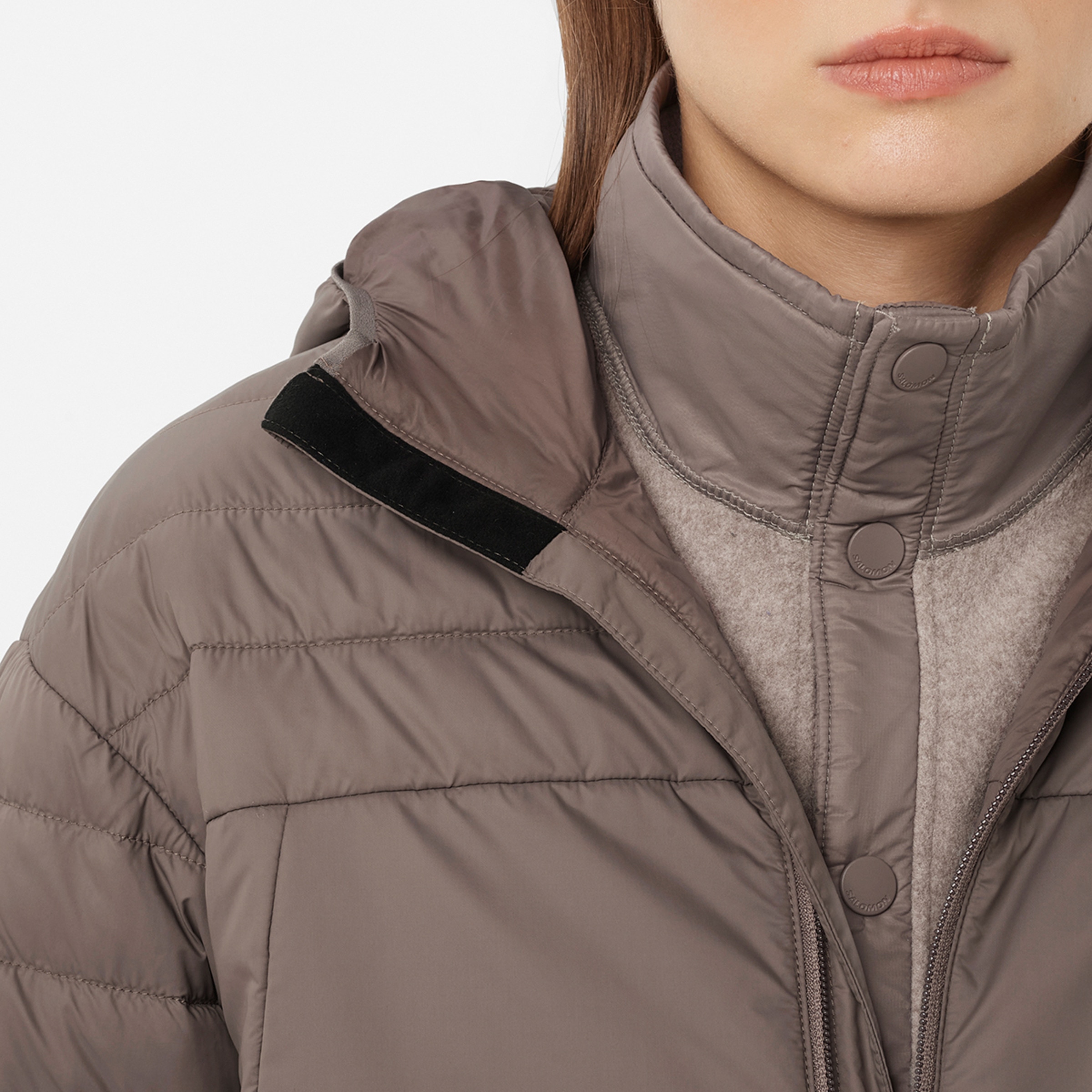 Chaqueta aislada con capucha para mujer RFLX HD JKT W SALOMON - Rojo Rojo-5