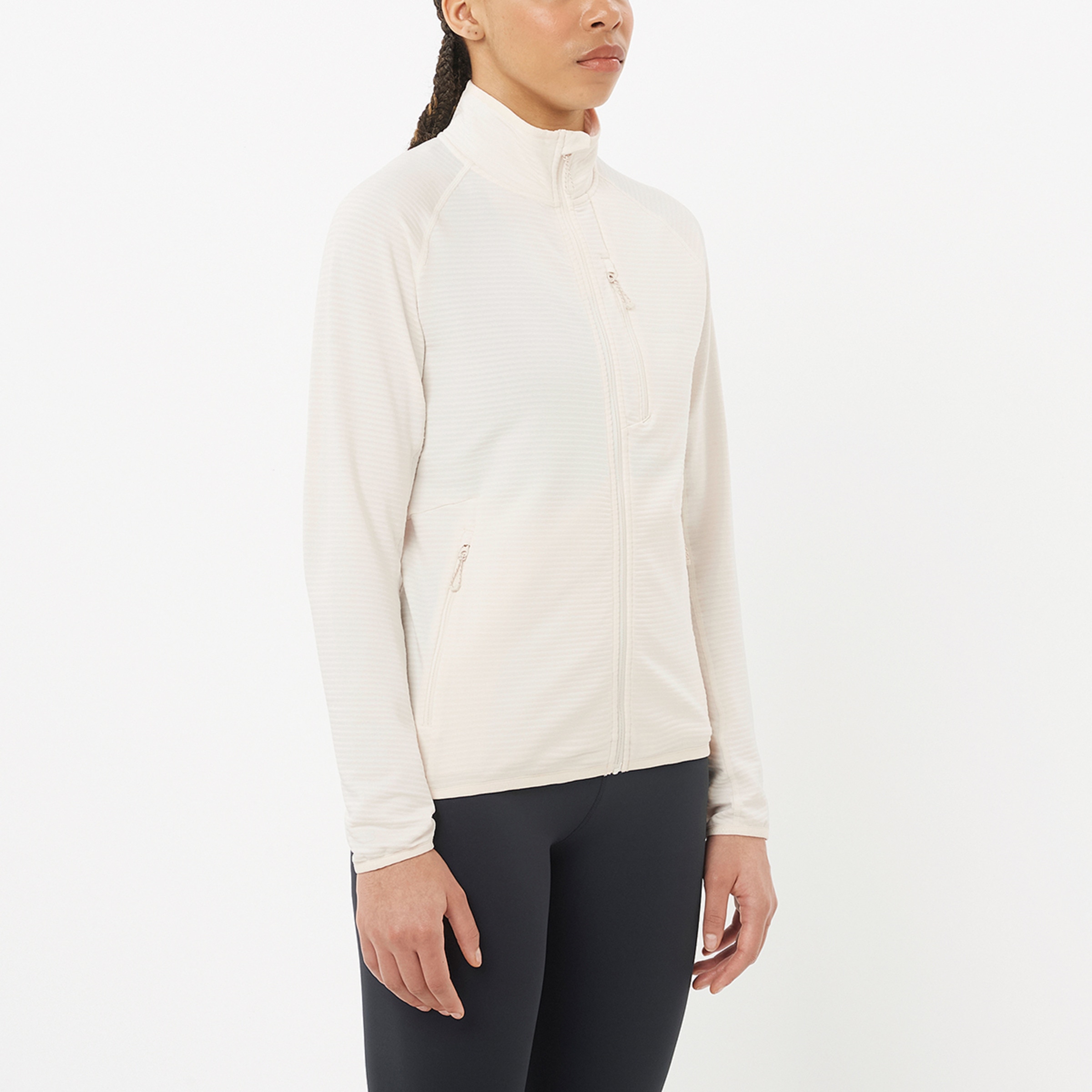 Imagen 1 de Chaqueta intermedia de cremallera completa para mujer SNTIAL LIGHTWARM FZ W SALOMON Blanco