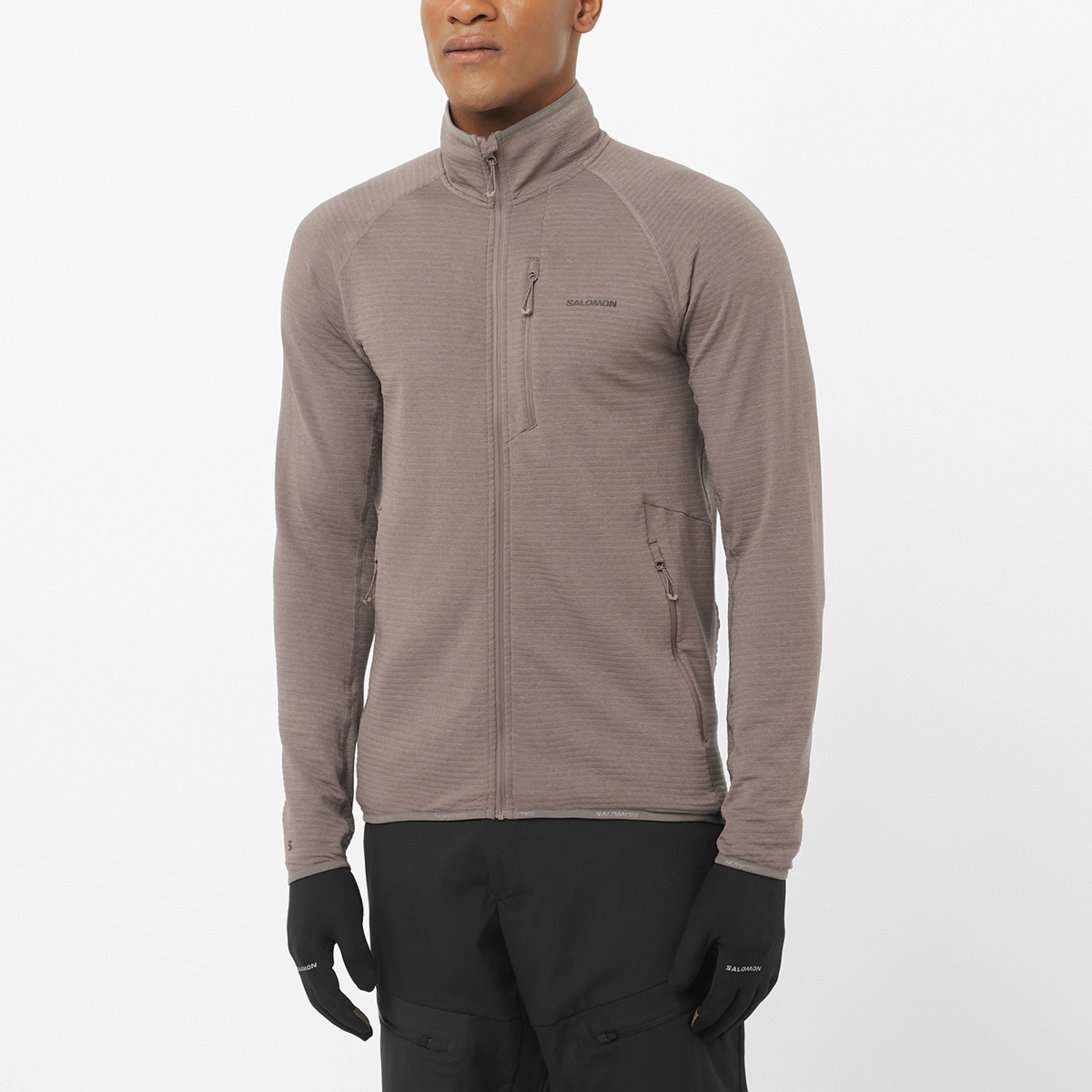 Imagen 1 de Chaqueta intermedia de cremallera completa para hombre SNTIAL LIGHTWARM FZ M SALOMON Rojo