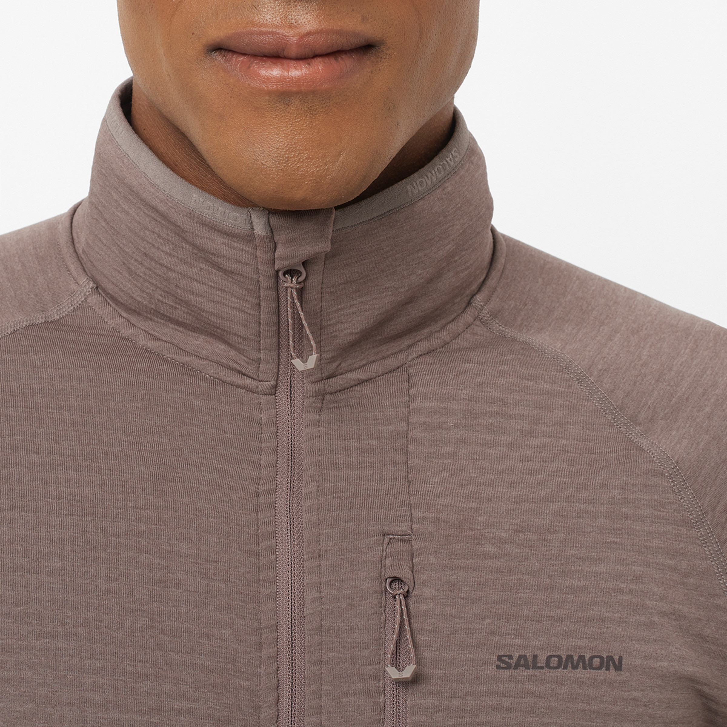 Imagen 6 de Chaqueta intermedia de cremallera completa para hombre SNTIAL LIGHTWARM FZ M SALOMON - Rojo Rojo
