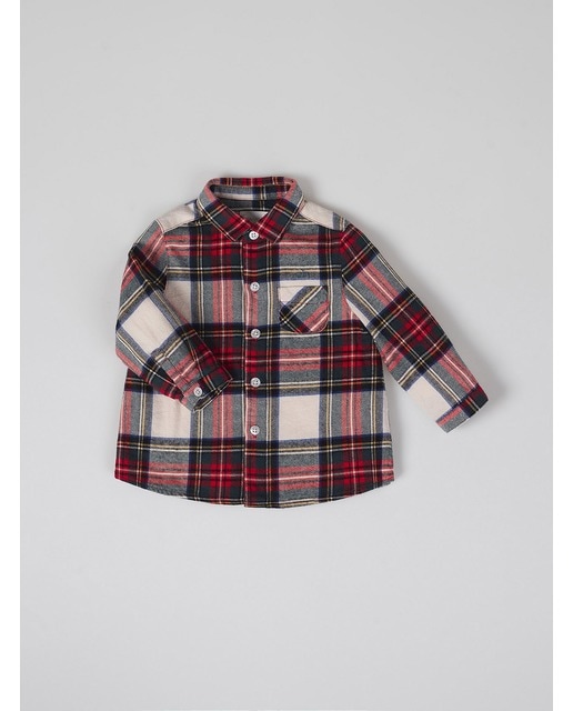 Imagen 0 de Camisa cuadro escoces rojo mul