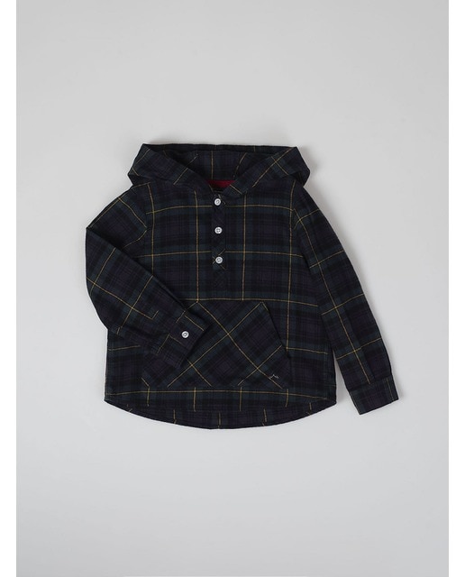 Imagen 0 de Sobrecamisa con capucha cuadro