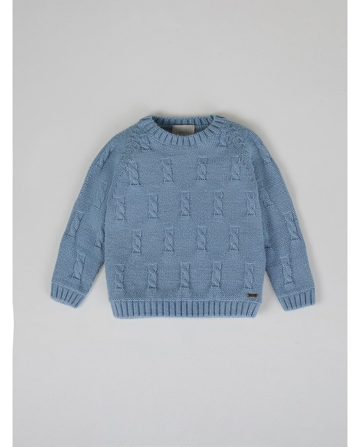 Imagen 0 de Jersey ochos alternos azul ver