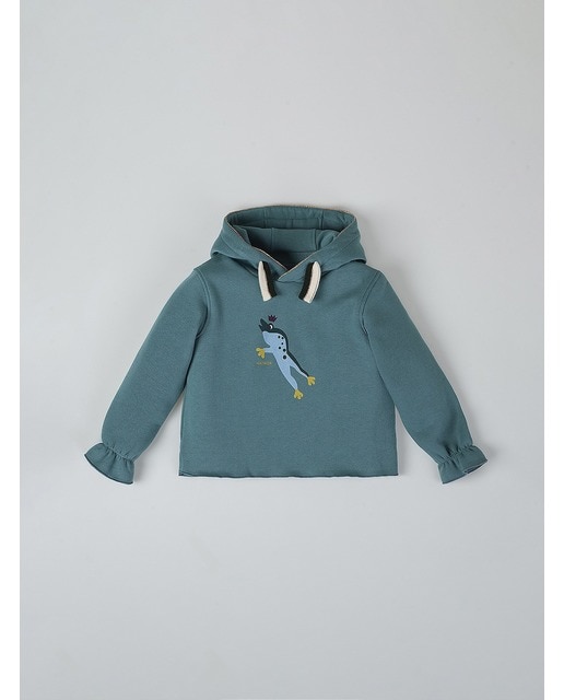 Imagen 0 de Sudadera capucha frog verde bo