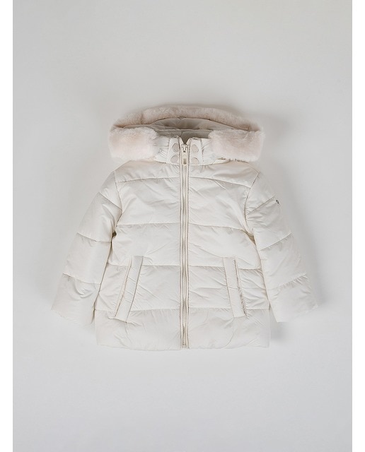 Imagen 0 de Plumífero capucha pelo desmont