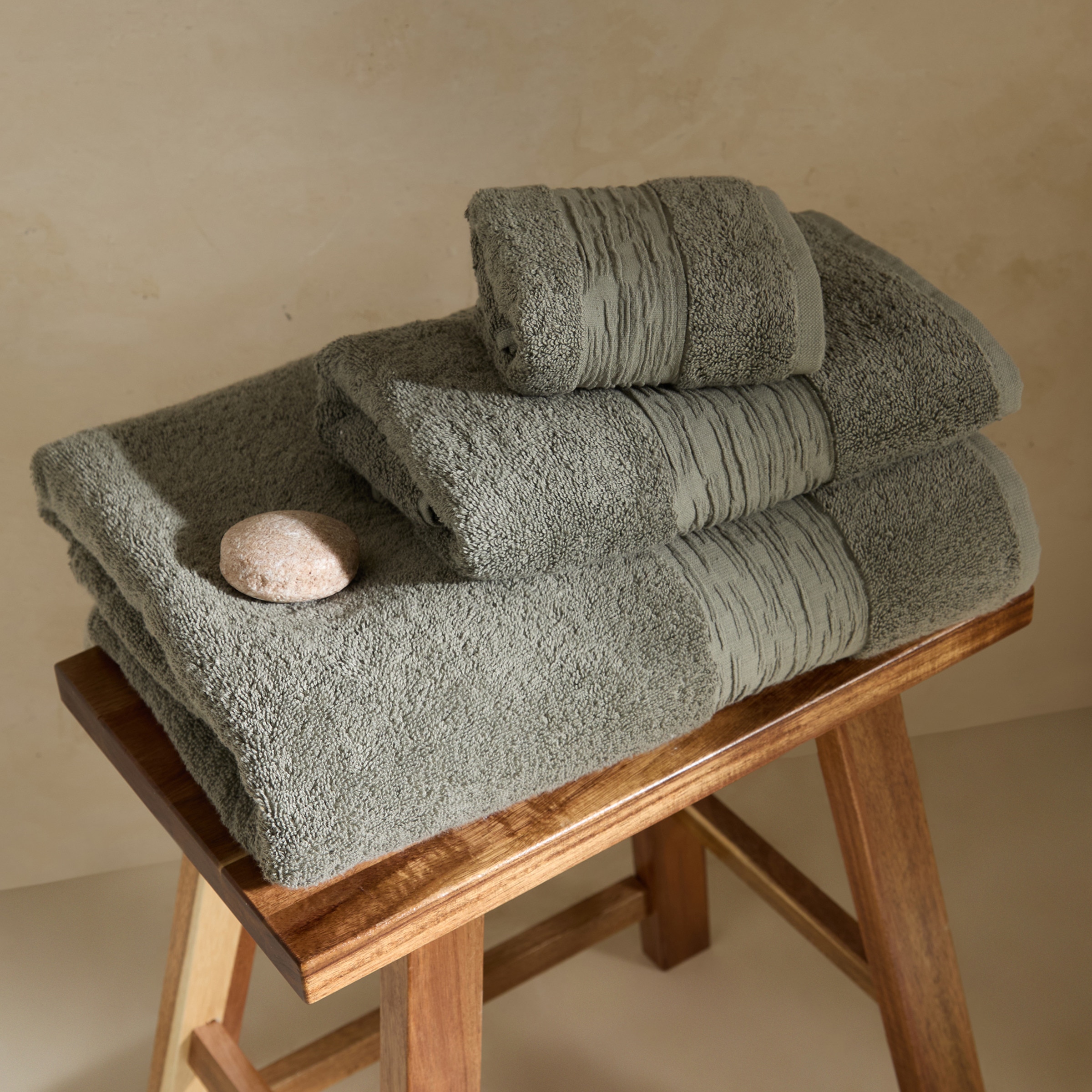 Toalha de Banho Cedar em Algodão - 600 g/m2 Verde-1