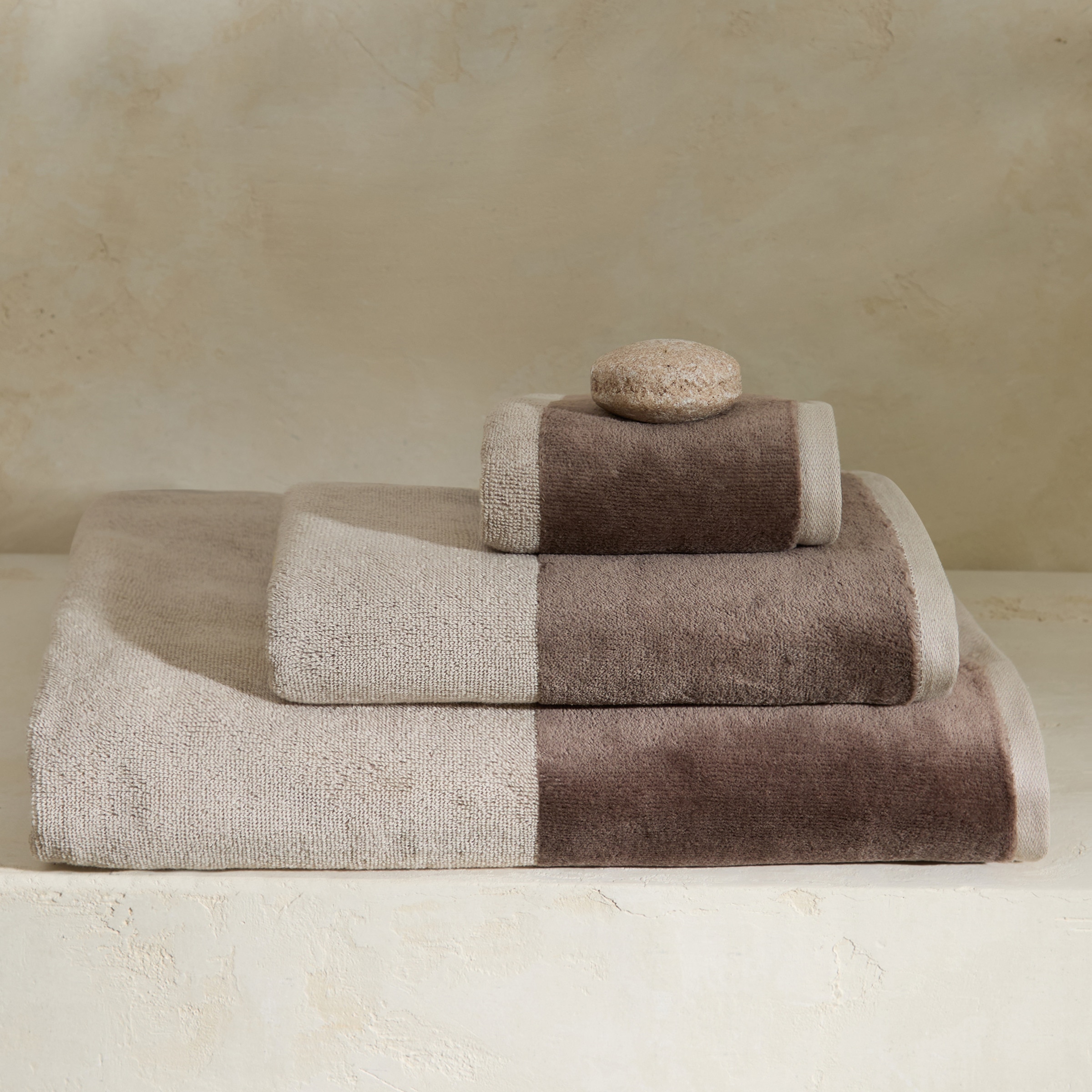 Toalla de baño algodón 500 gr/m2 Apri Beige-1