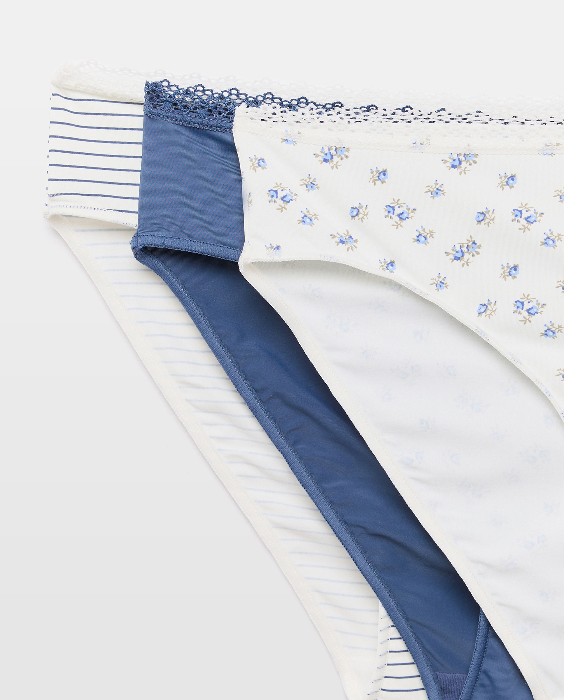 Pack de 3 Cuecas com Detalhe de Elástico Azul-marinho-4