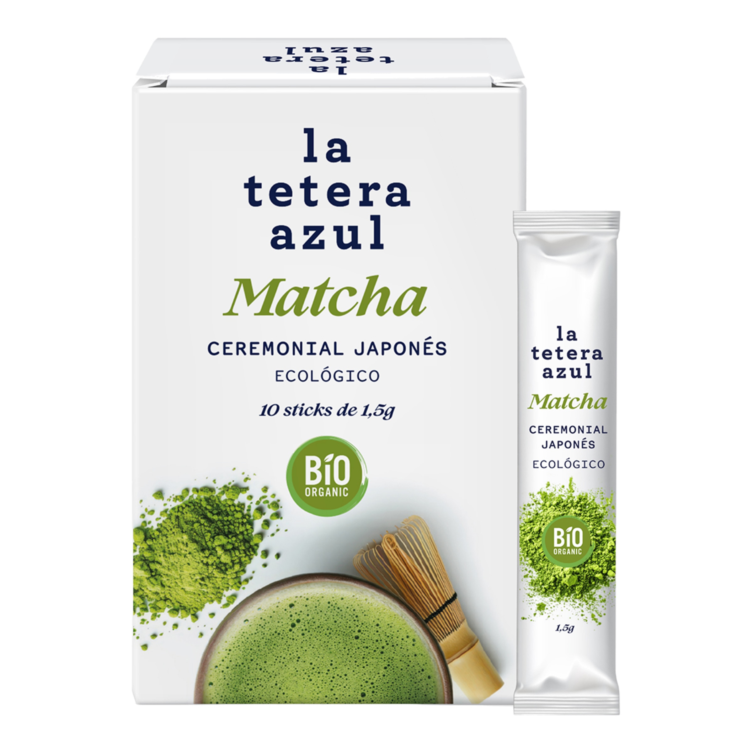 Té matcha ceremonial japonés ecológico La tetera azul 1