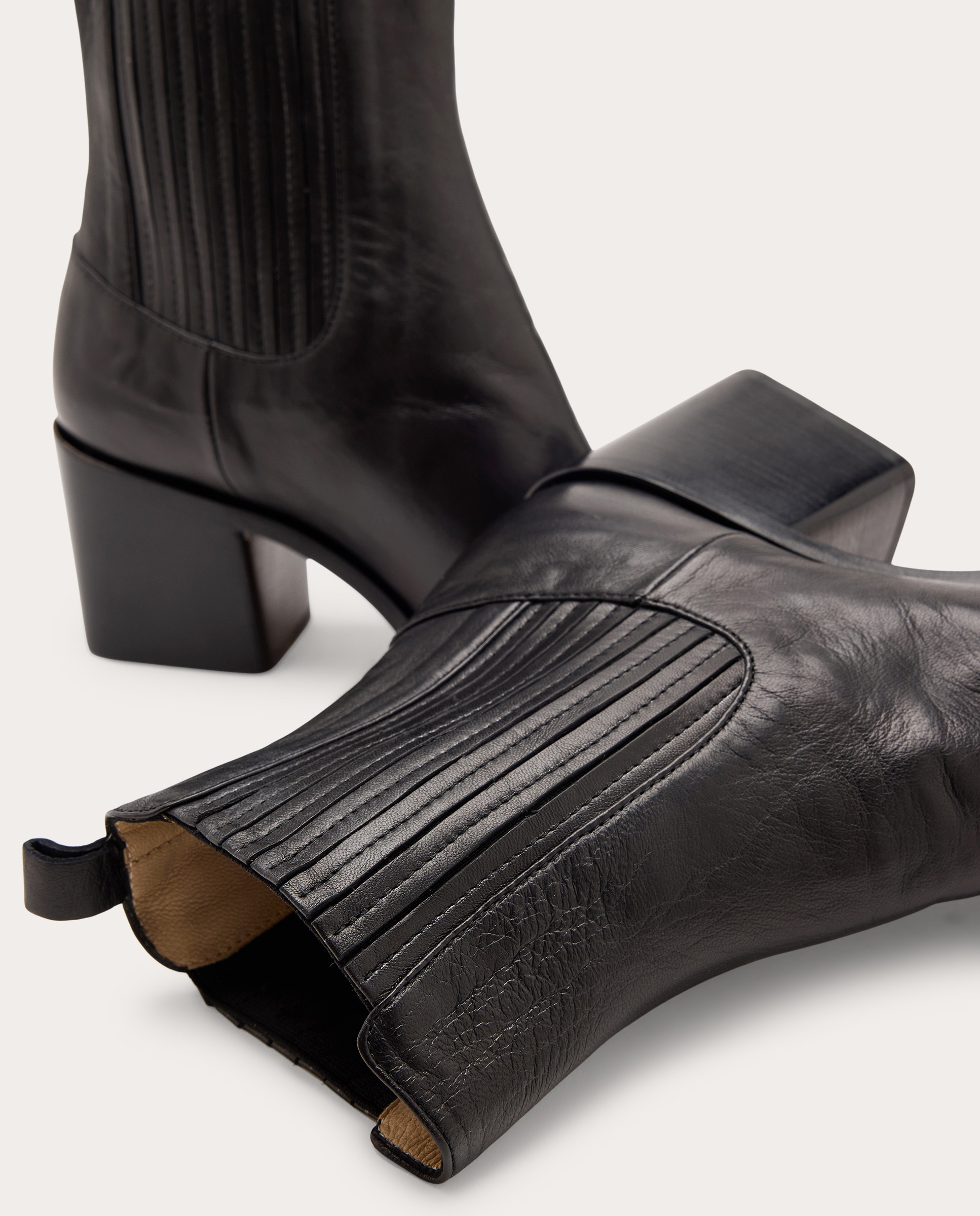 Botines Juliette de piel Negro-4