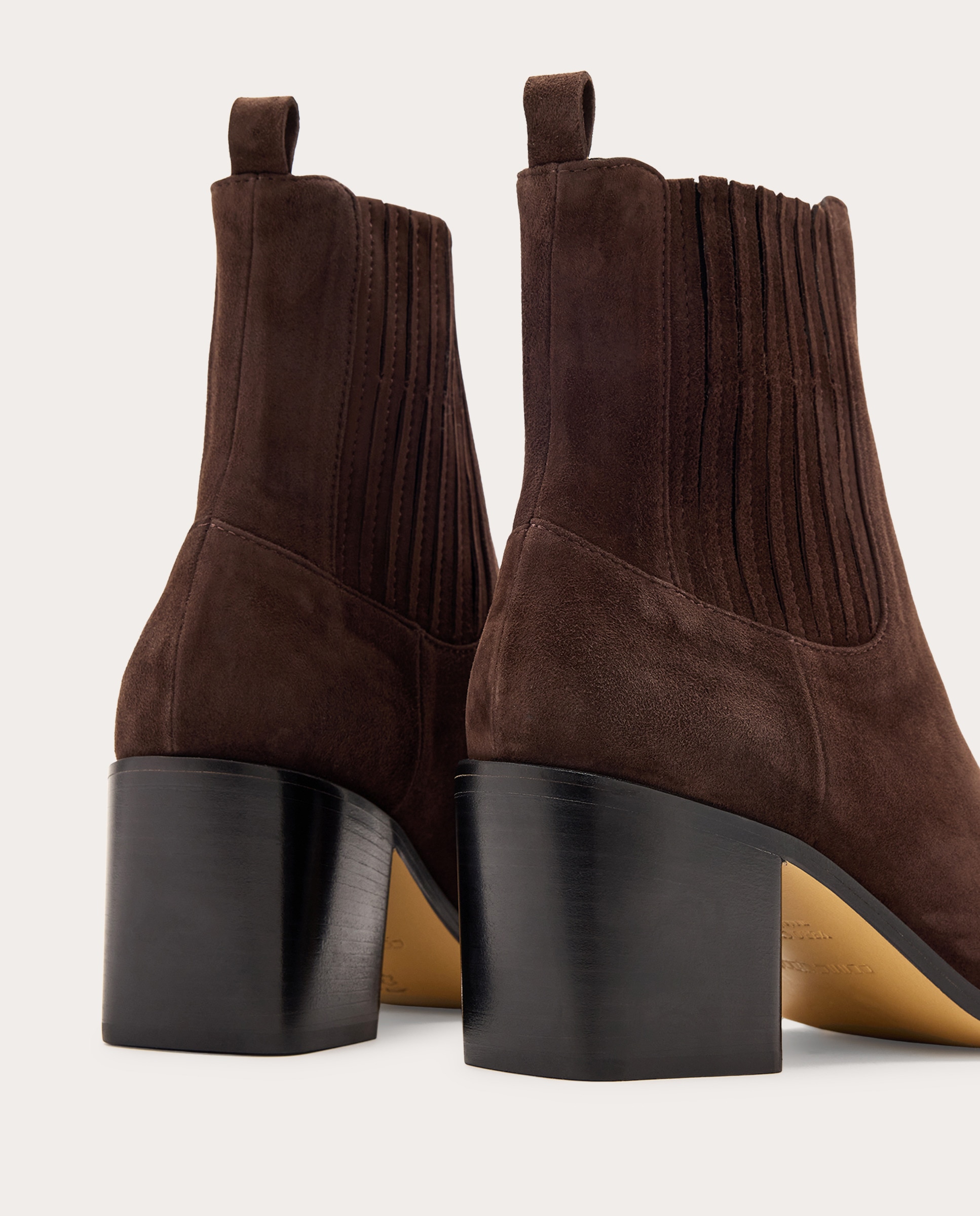 Botines Juliette de ante Marrón oscuro-3