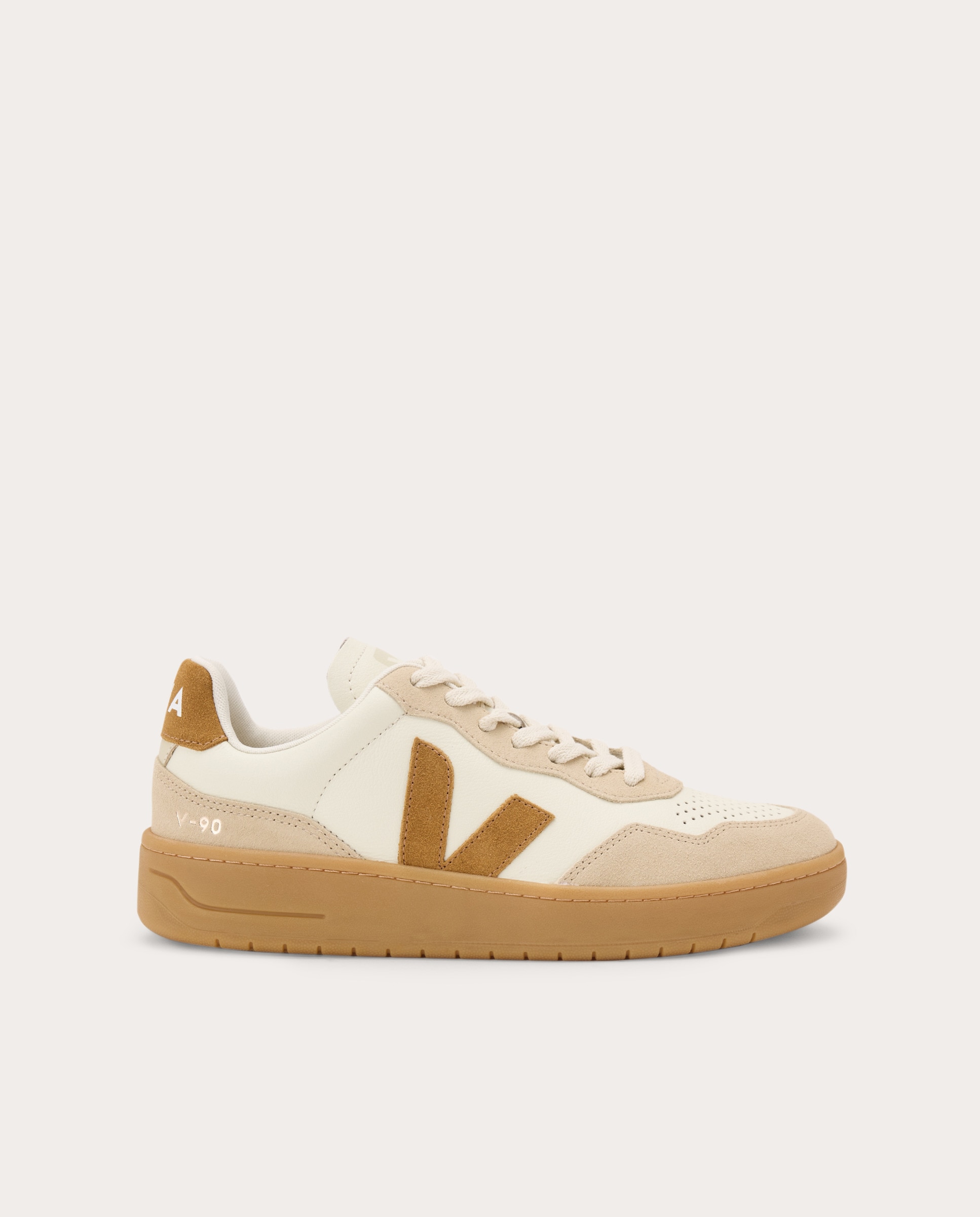Imagen 0 de Zapatillas V-90 de piel Camel