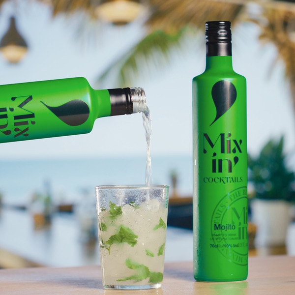 ready-to-drink mojito cocktail bottle 70 cl