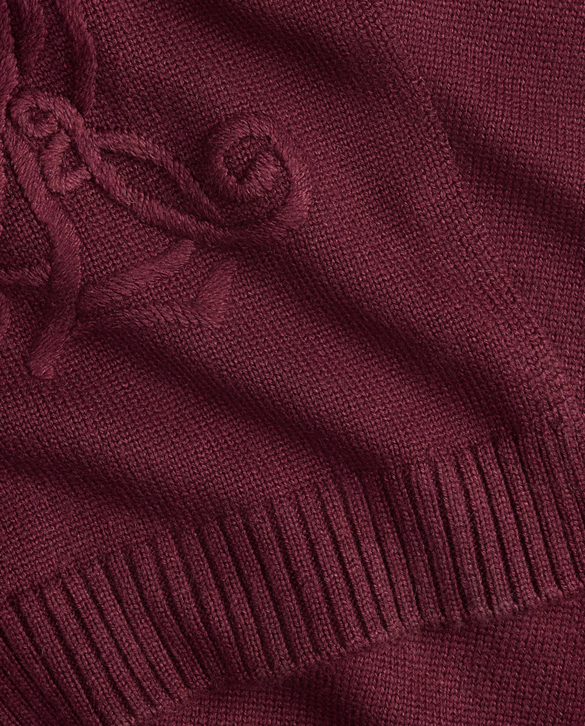 Cachecol de Malha com Logótipo Grená-3