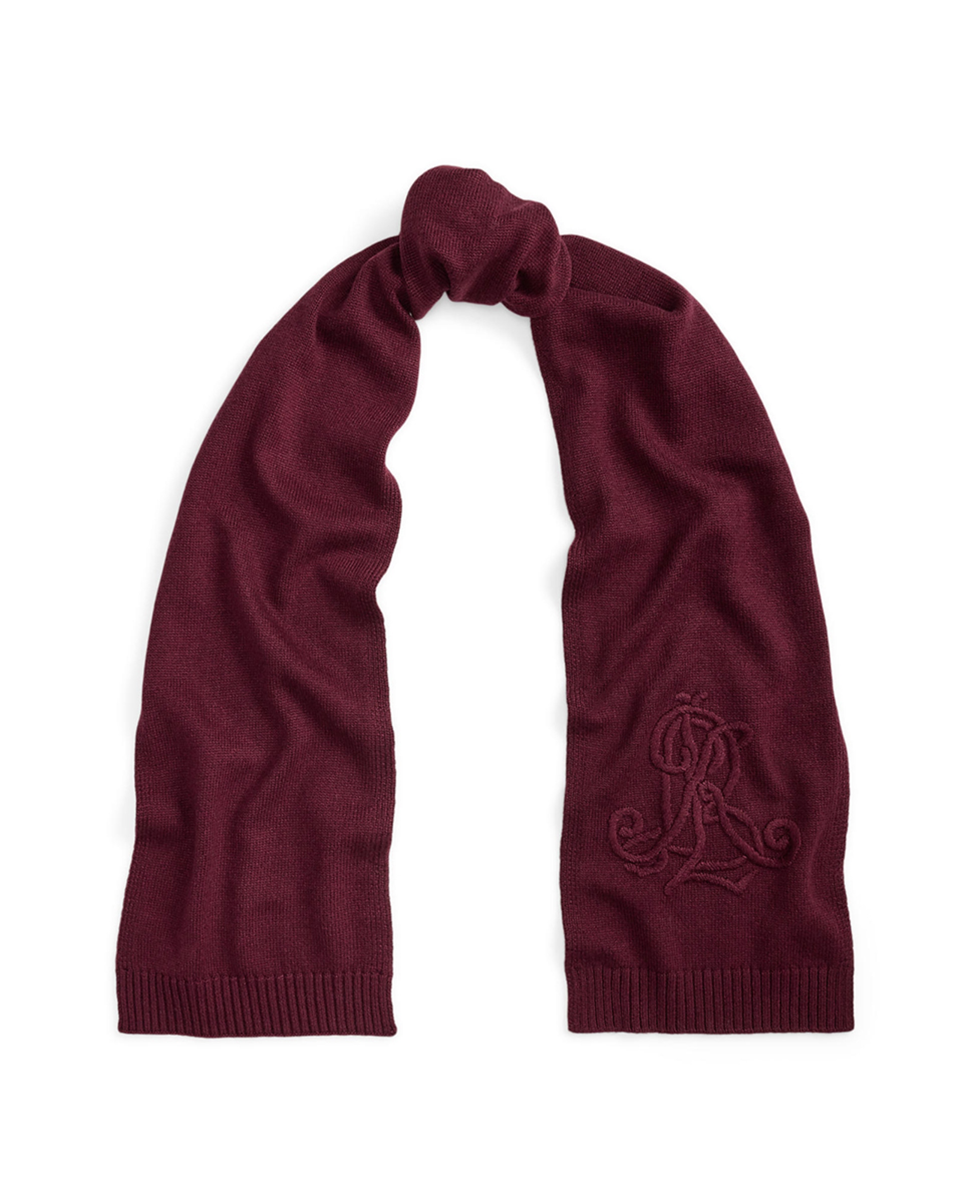 Cachecol de Malha com Logótipo Grená-1