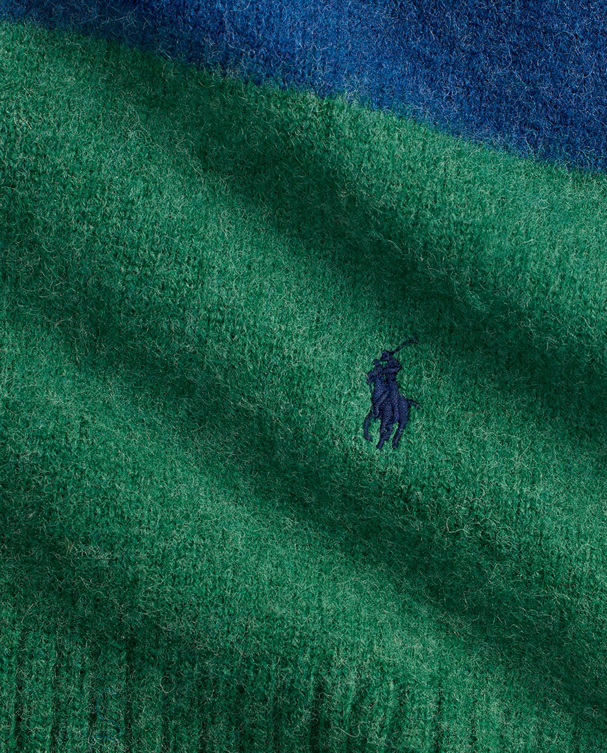 Cachecol de Lã com Estampado às Riscas Multicolor-2