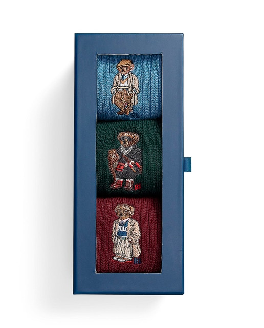 Imagen 0 de Pack de 3 pares de calcetines de hombre cortos con Polo Bear