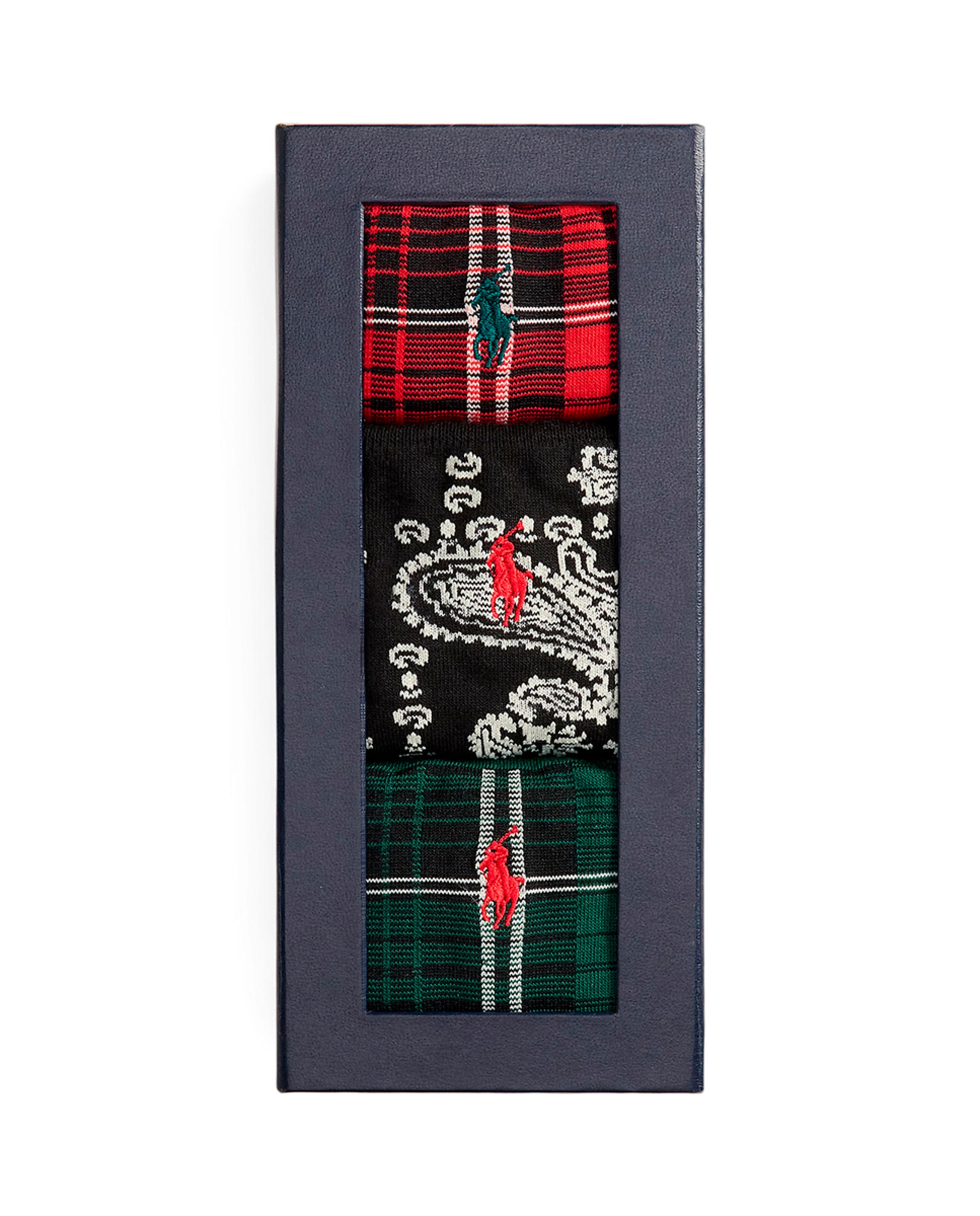 Pack de 3 Pares de Meias Curtas com Estampado Multicolor-1