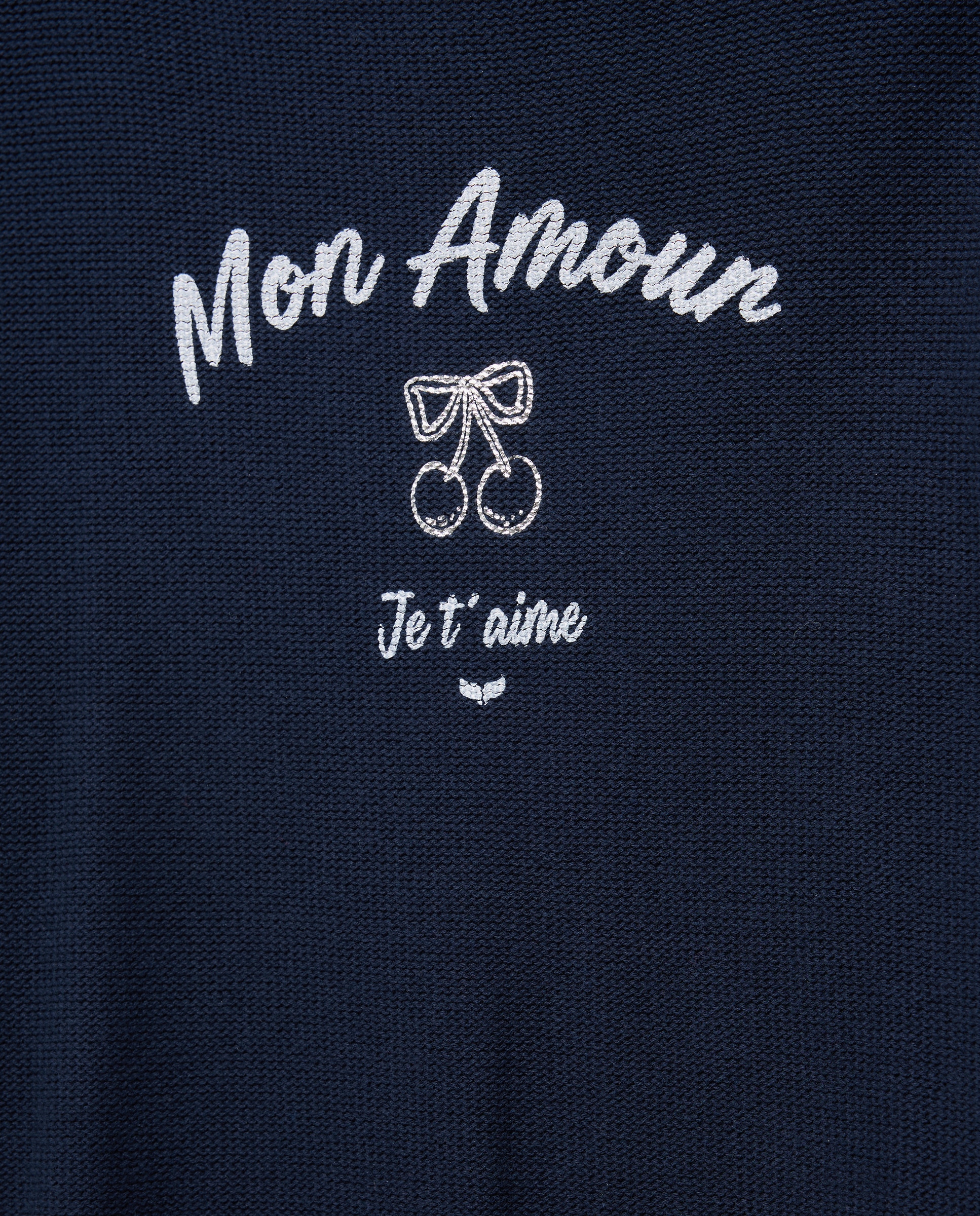 Camisola de malha com manga comprida Azul-marinho-6