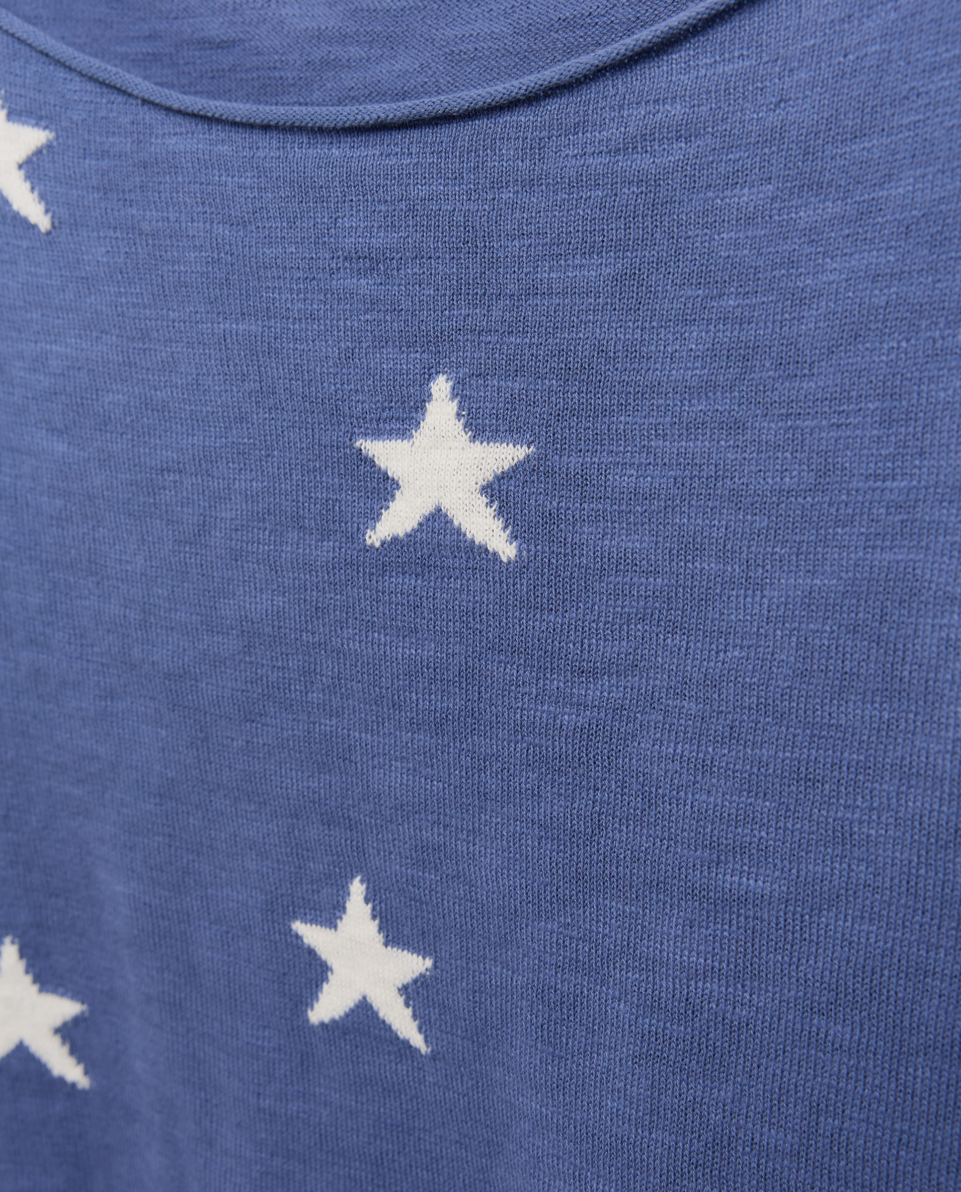 Camisola de Malha de Manga Comprida e Decote Redondo 400 Azul-6