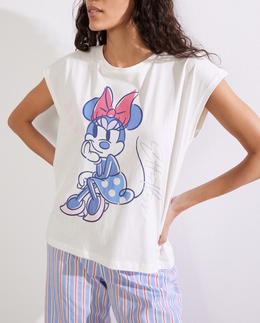 Imagen 0 de Camiseta de pijama de mujer manga corta estampado Minnie