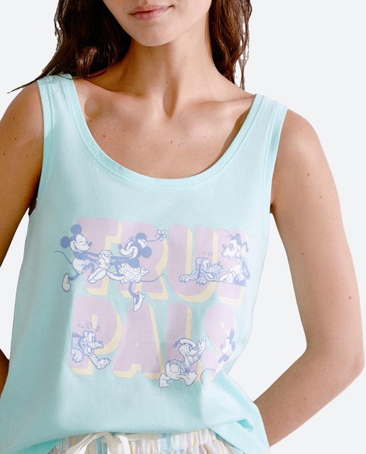 Imagen 0 de Camiseta de pijama de mujer sin mangas