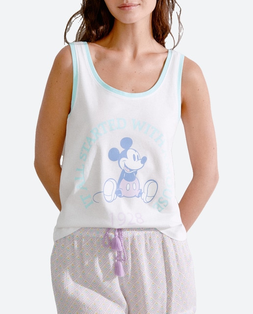 Imagen 0 de Camiseta de pijama de mujer sin mangas