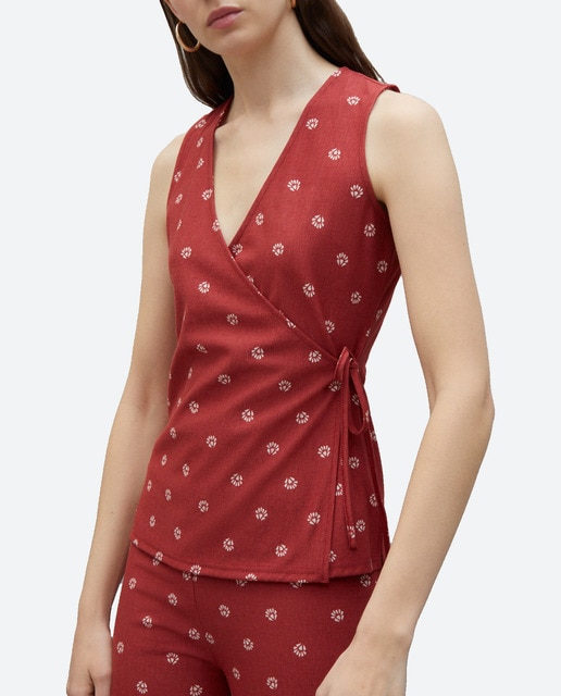 Imagen 0 de Top de mujer estampado sin mangas