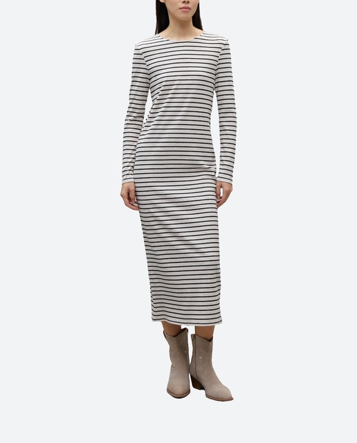 Imagen 0 de Vestido manga larga rayas