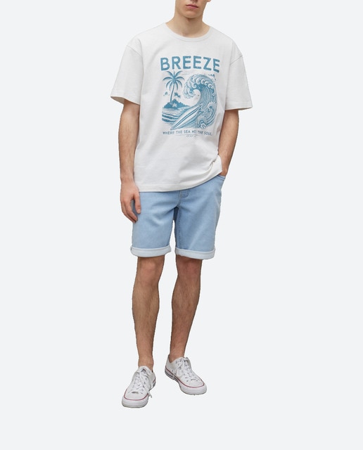 Imagen 0 de Bermuda de hombre tipo jogger knit denim