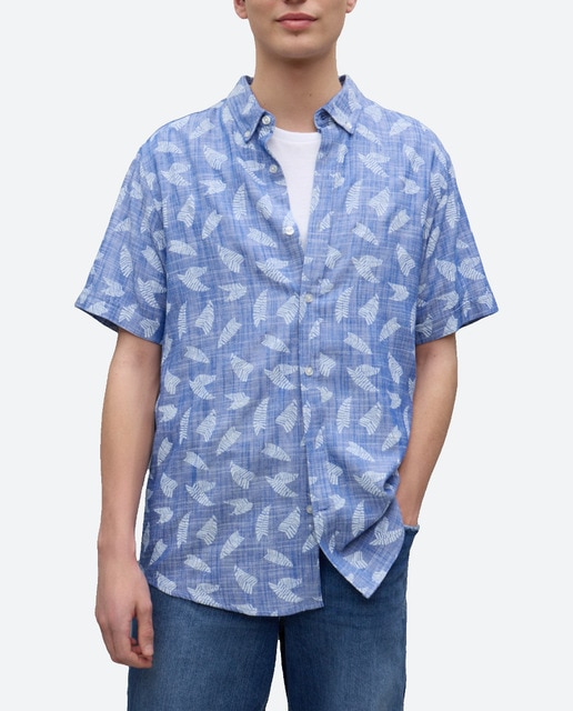 Imagen 0 de Camisa de hombre manga corta print palmeras