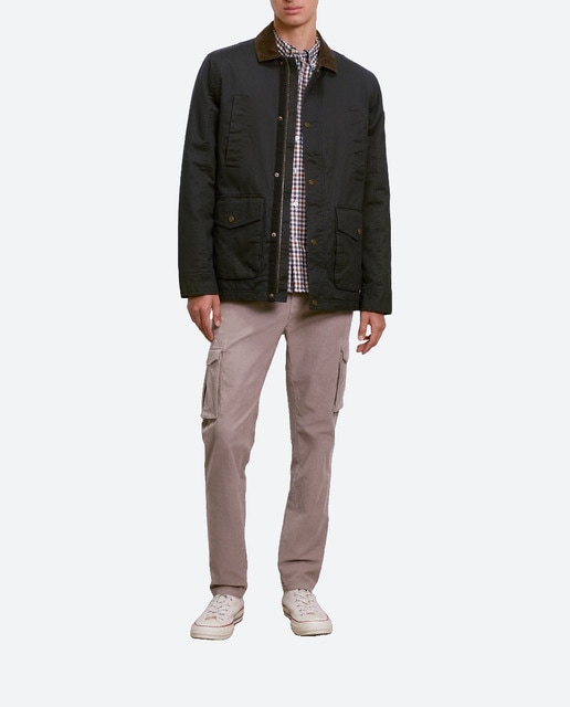 Imagen 0 de Pantalón de pana multibolsillos slim de hombre