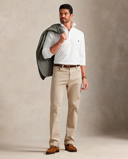 Imagen 0 de Pantalón cinco bolsillos de hombre Varick Slim elástico de satén