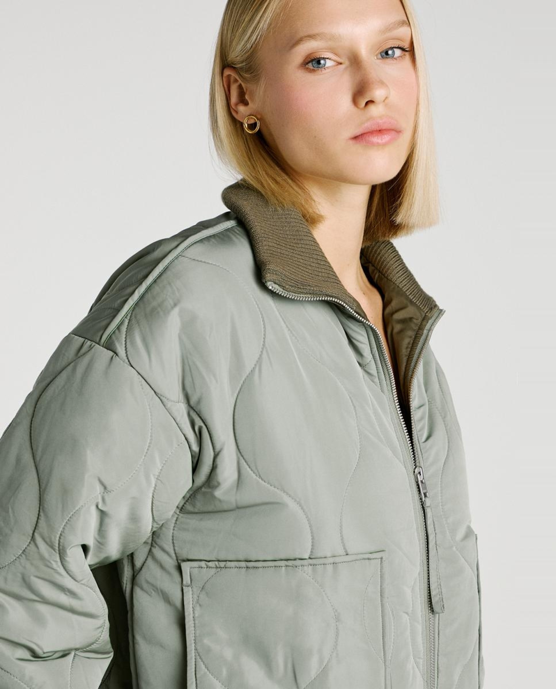 Casaco acolchoado Verde-3